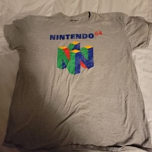 Nintendo 64 grey mens 2XL shirt